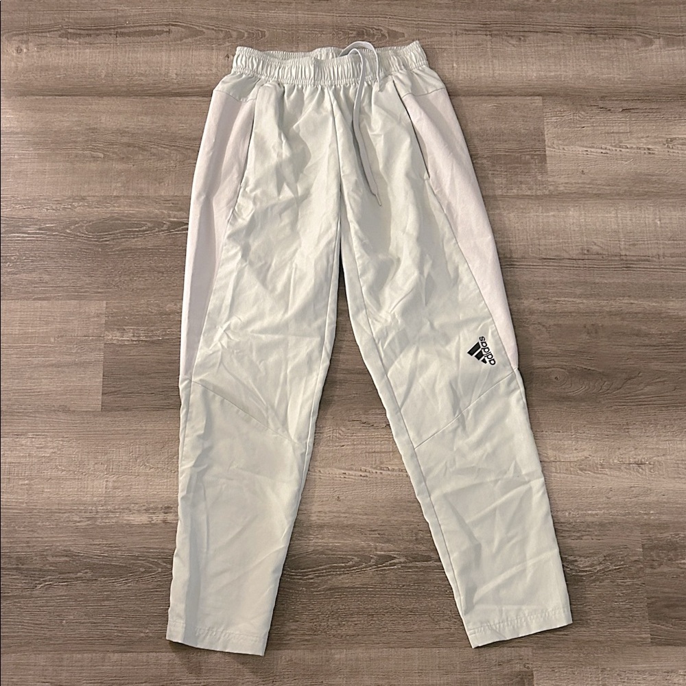 Adidas Contrast Light Gray Track Pants